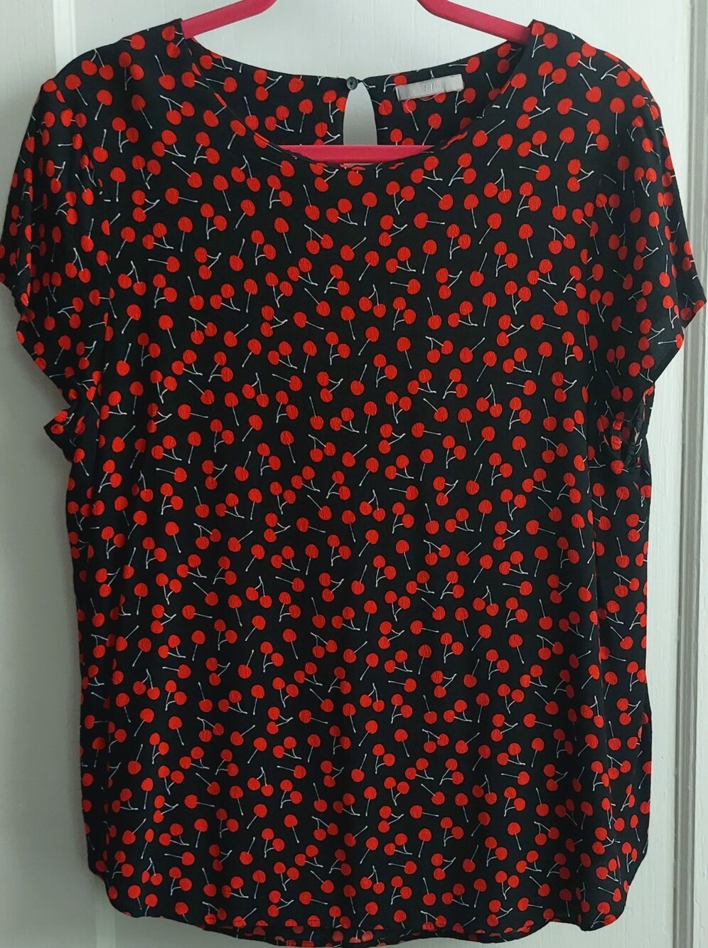 H&M Cherry Drop Blouse